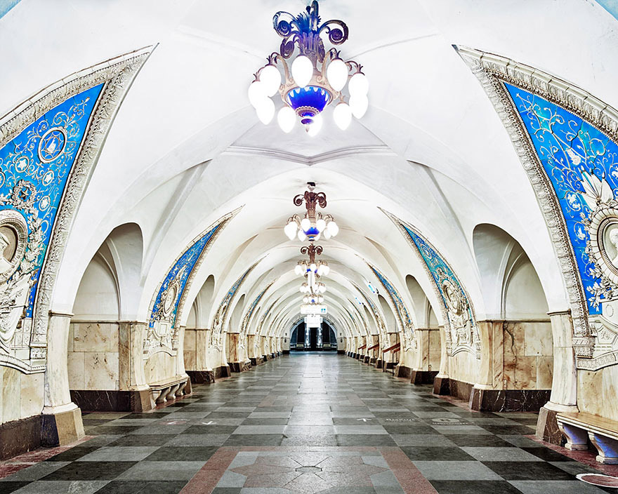 Metrostation in Moskou 