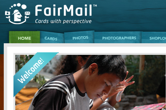 FairMail website uitsnede